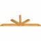 Ekena Millwork Saratoga Rough Sawn Timber Gable Bracket, Western Red Cedar, 108"W x 40"H x 4"D x 6"F, 9/12 Pitch GBW108X40X0406SAR00RWR - alternate 5